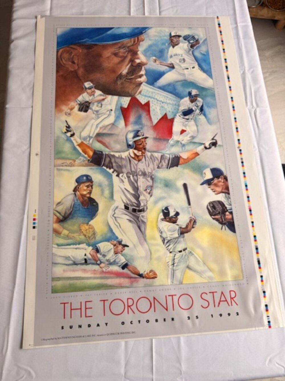 ⚾ RARE Vintage 1992 Toronto Blue Jays World Series – Original Uncut Proof